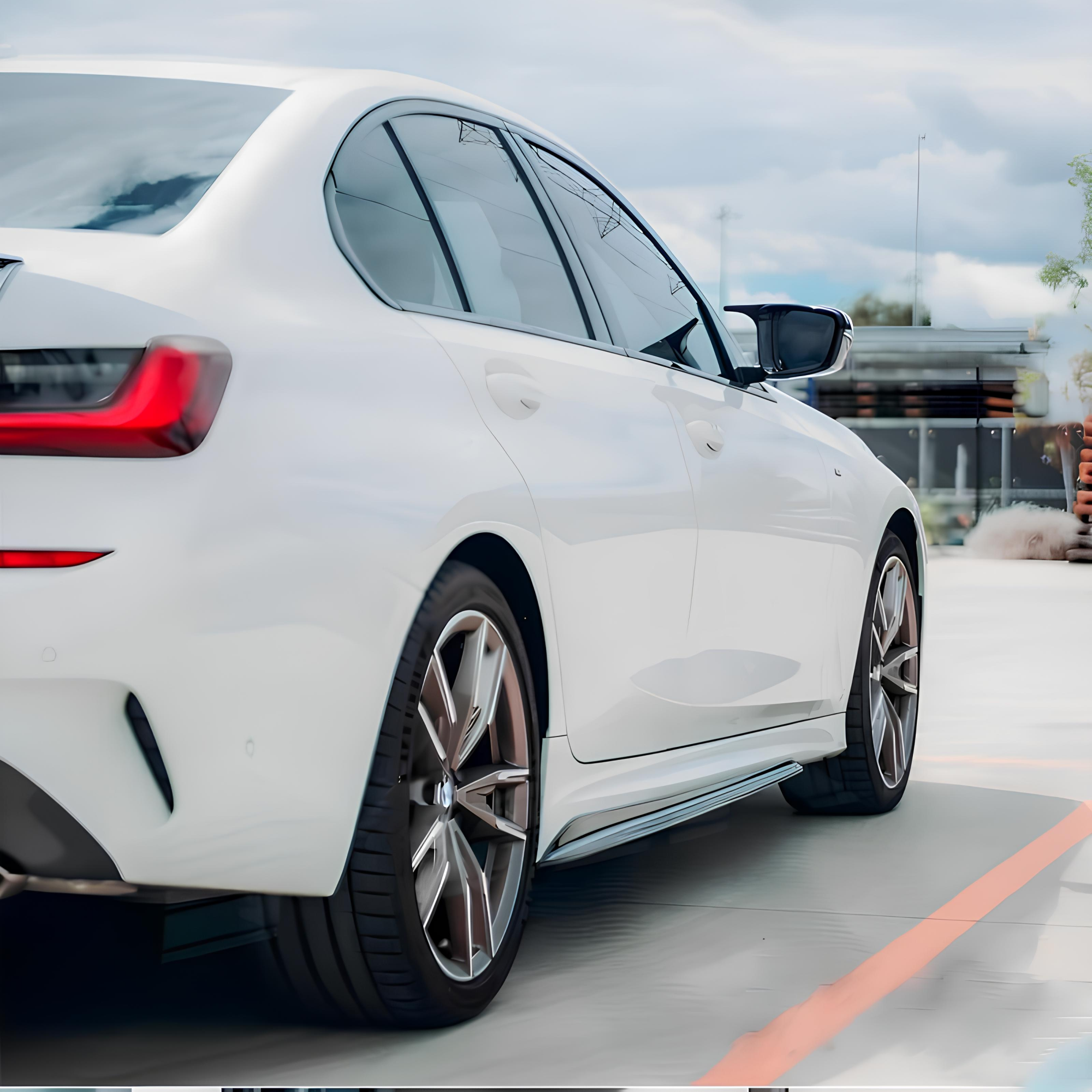 Dokładki (listwy) pod progi BMW G20/G21 MP Style Czarny Połysk - obrazek 8