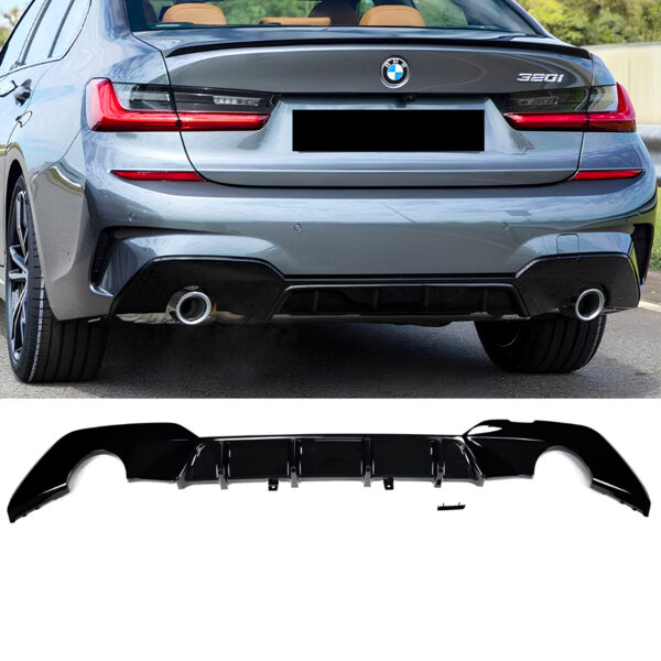 Dyfuzor Tylny BMW G20/G21 M-Performance Look Czarny Połysk (0-0)