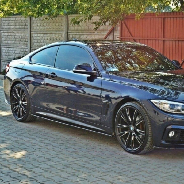 Dokładki (listwy) pod progi BMW F32/F33 M-Performance Style Czarny Połysk - obrazek 5