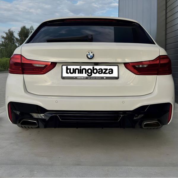 Dyfuzor Tylny BMW G30 M5 Competition Look Czarny Połysk (2017-2023) - obrazek 4