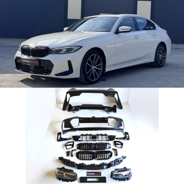 Bodykit BMW G20 LCI – Zderzaki + Progi + Grill + Dyfuzor + Końcówki wydechu + Lampy przednie
