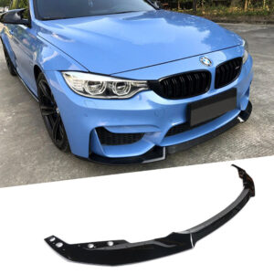 Dokładka Splitter Przód do BMW Serii 4 F32 / F36 (2013–2020) CS – Do zderzaka M4 Style – Czarny Połysk