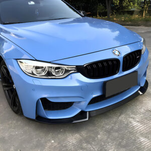 Dokładka Splitter Przód do BMW Serii 4 F32 / F36 (2013–2020) CS – Do zderzaka M4 Style – Czarny Połysk - obrazek 5