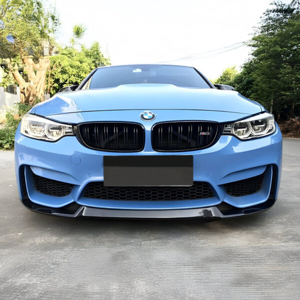 Dokładka Splitter Przód do BMW Serii 4 F32 / F36 (2013–2020) CS – Do zderzaka M4 Style – Czarny Połysk - obrazek 6