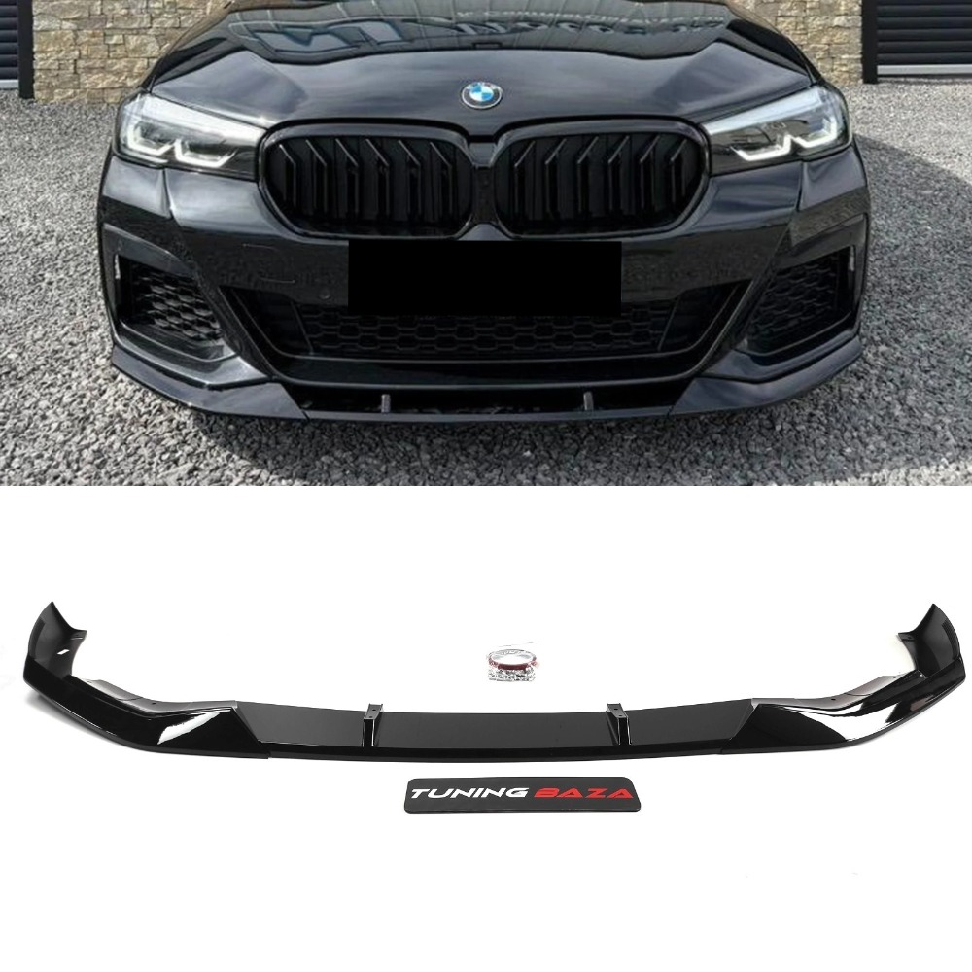 Dokładka Splitter Przód do BMW G30/G31 LCI M-Performance – Czarny Połysk - obrazek 2
