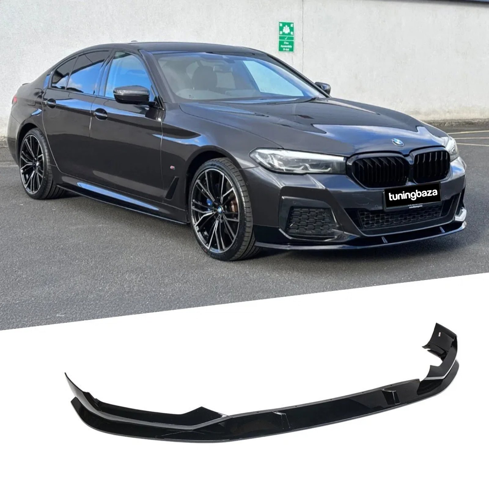 Dokładka Splitter Przód BMW G30 / G31 LCI Competition Czarny Połysk (2020–2023) - obrazek 4