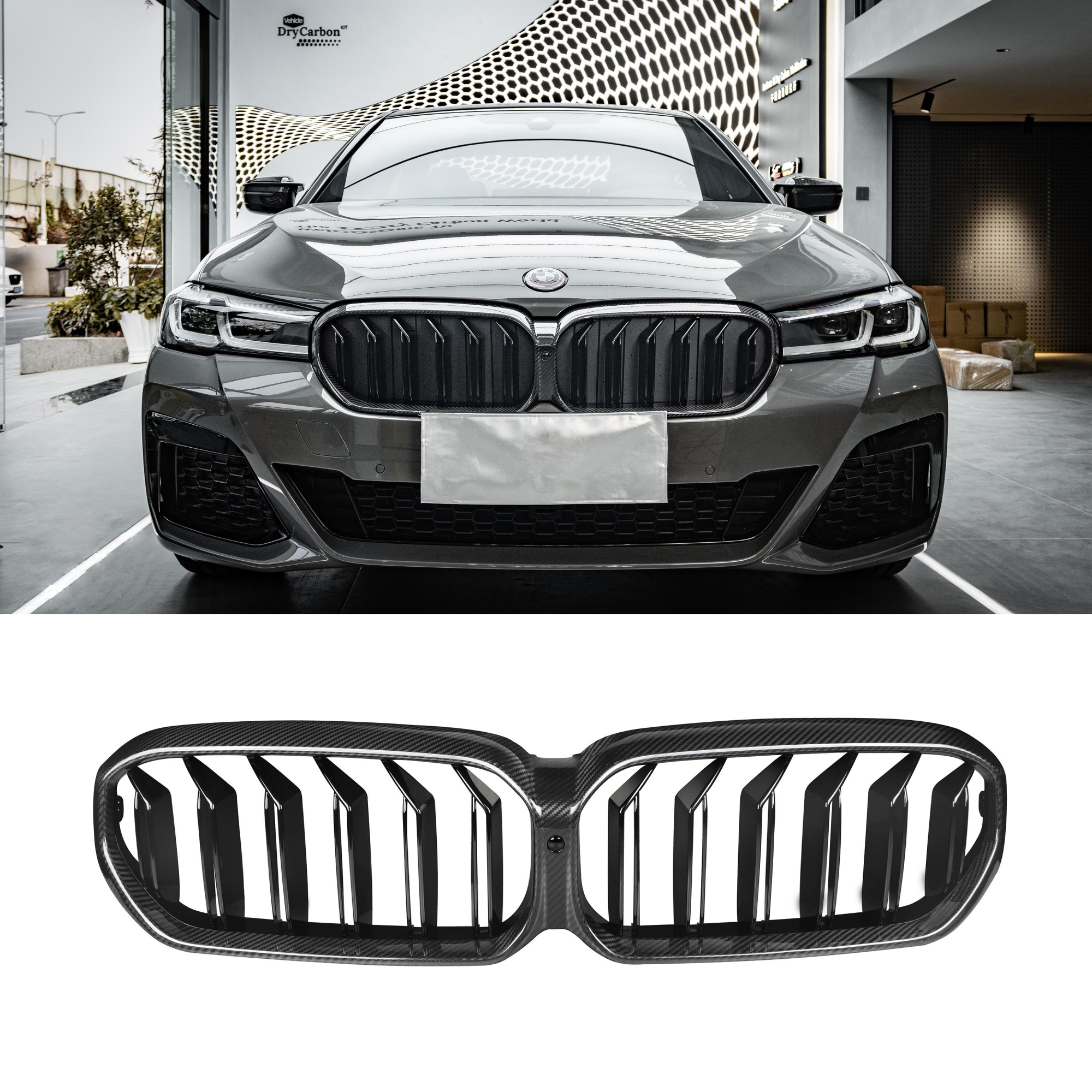 Karbonowa Atrapa Nerki Grill BMW G30 / G31 (2020-2023) LCI M5 Style - obrazek 1