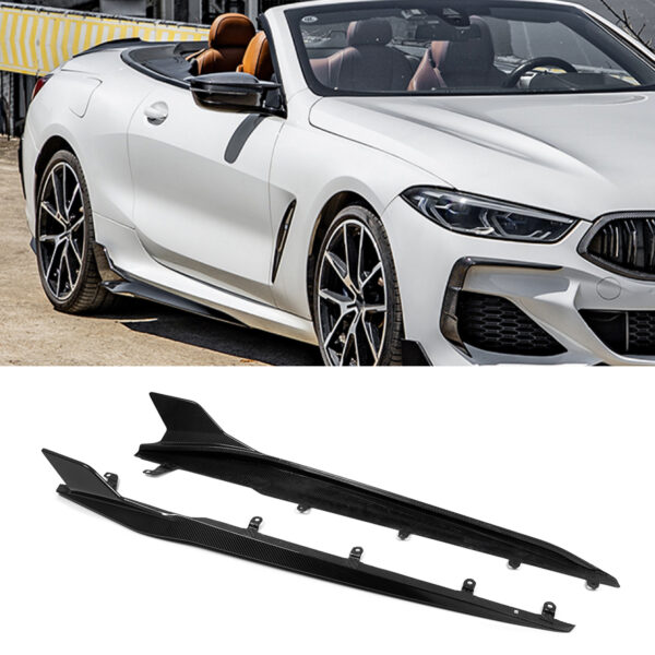 Karbonowe dokładki listwy pod progi do BMW 8 G14/G15/F91/F92 w stylu SQ