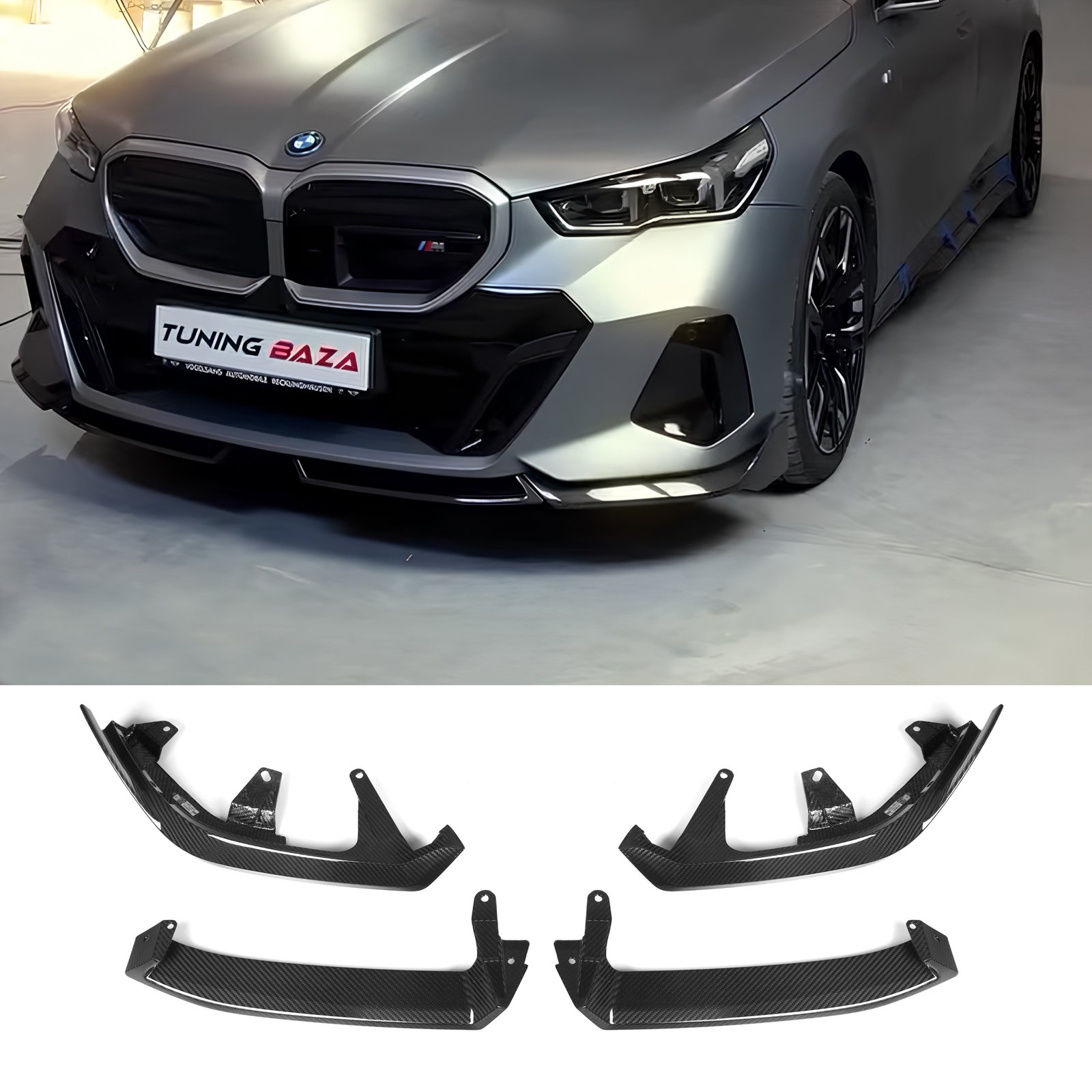 Karbonowy Splitter Przód do BMW Serii 5 G60 /G61 / i5 w stylu M-Performance - obrazek 1