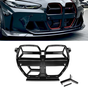 Atrapa Nerki Grill BMW M3 G80 / M4 G82 G83 CS Style Czarny Połysk (Z RADAREM / BEZ RADARU)
