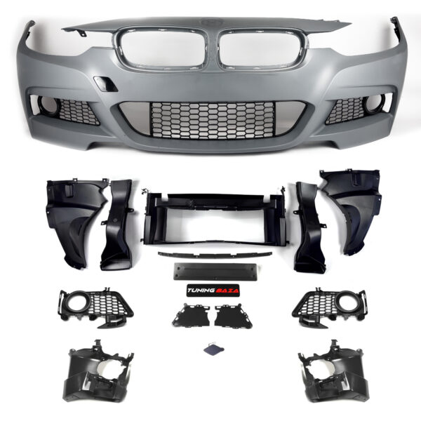 Zderzak Przedni BMW F30 F31 M-Tech Kratki Przeciwmgielne / bez PDC/SRA