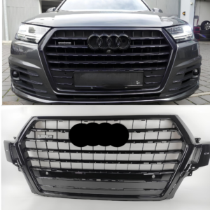 Atrapa Grill S-Line AUDI Q7 4M (2015–2020) | Czarny Połysk | 1:1 zamiennik