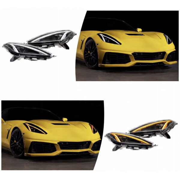 VLAND C8-Style XB LED Reflektory do Chevrolet Corvette C7 (2014–2019)