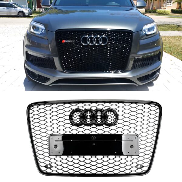Atrapa grill RS-Style AUDI Q7 4L 2005–2015 | Czarny połysk | 1:1 zamiennik