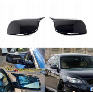 Nakładki obudowa lusterka BMW E60 E61 M-Style Czarny Połysk