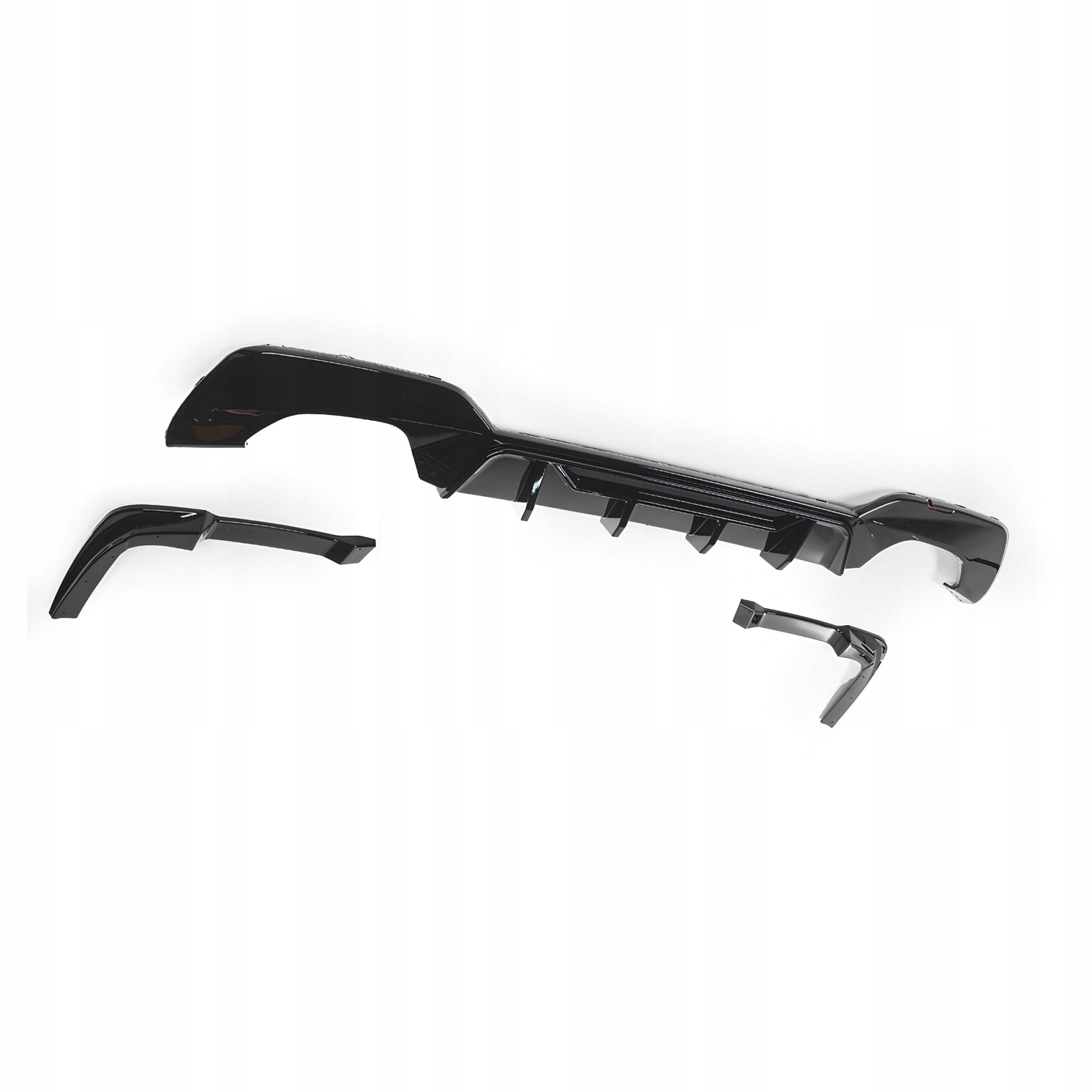 Dyfuzor Tylny BMW G20 / G21 M-Performance z Końcówkami Czarny Połysk (00-00) PRE-LCI (2018-2020) - obrazek 3