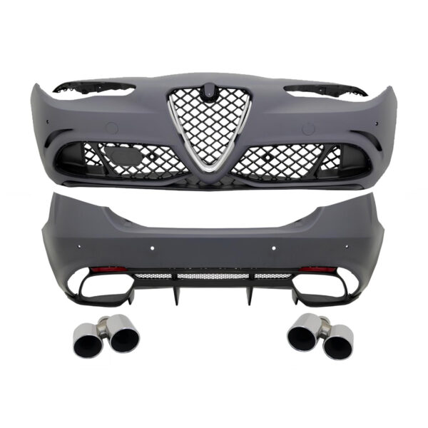 BODY KIT ALFA ROMEO GIULIA 952 Q4 QUADRIFOGLIO – ZDERZAK PRZÓD + TYŁ + GRILL + KOŃCÓWKI WYDECHU - obrazek 2