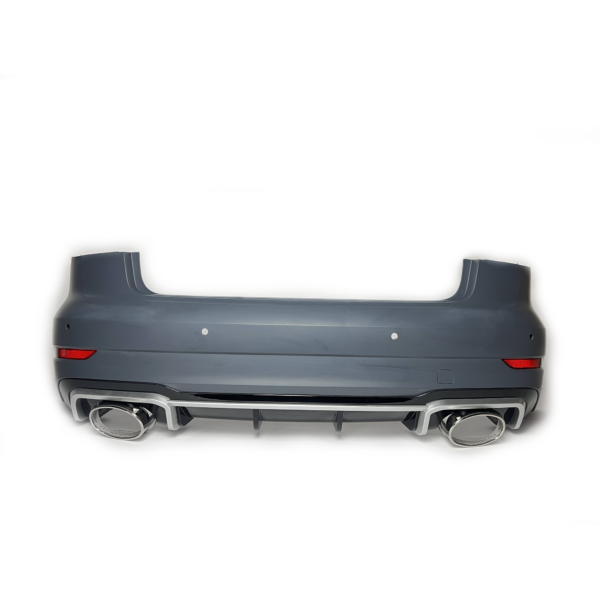 Zderzak Tylny Audi A3/S3 8V Sedan (2017–2020) RS3 Style z Dyfuzorem i Końcówkami Wydechu z PDC - obrazek 7