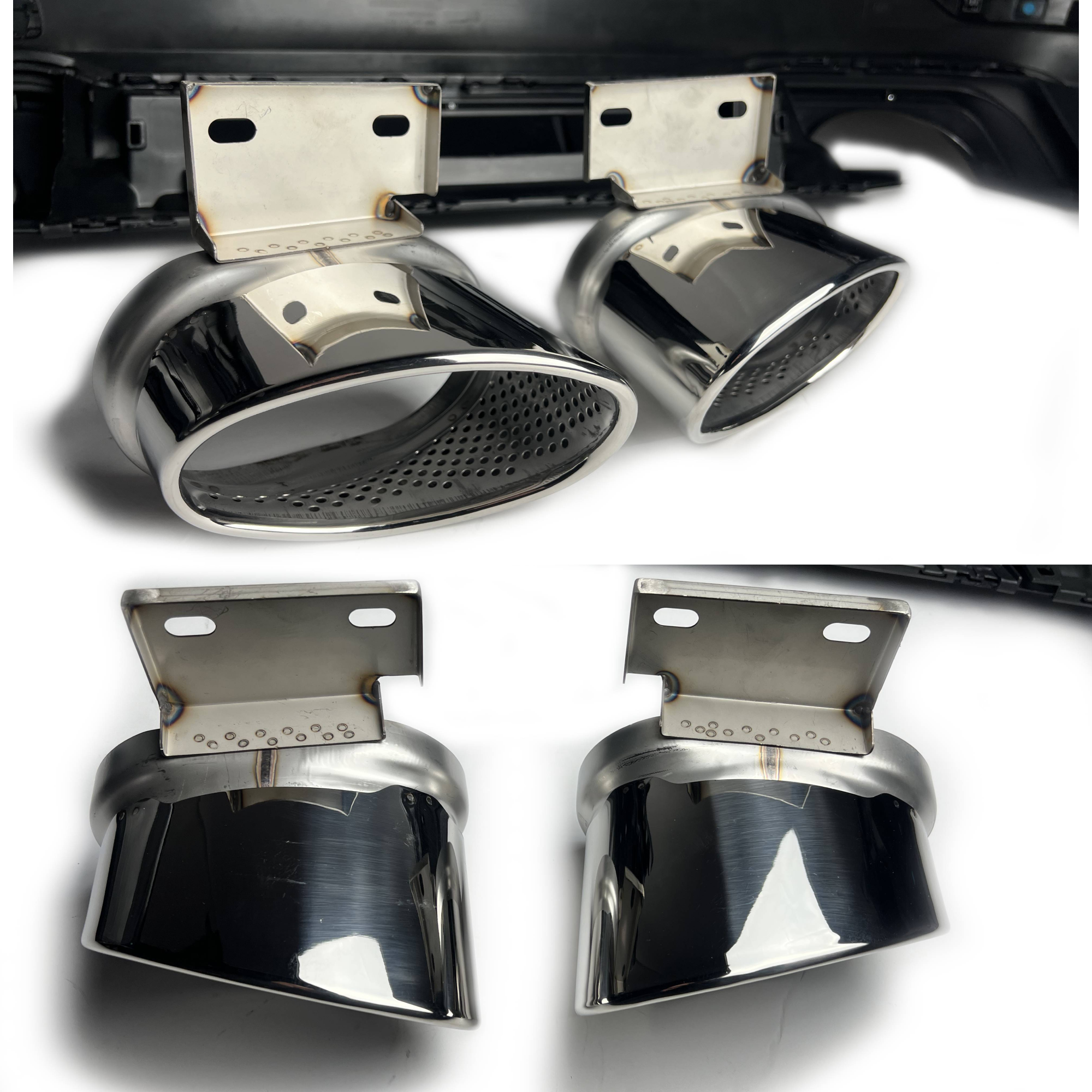 Zderzak Tylny Audi A3/S3 8V Sedan (2017–2020) RS3 Style z Dyfuzorem i Końcówkami Wydechu z PDC - obrazek 4