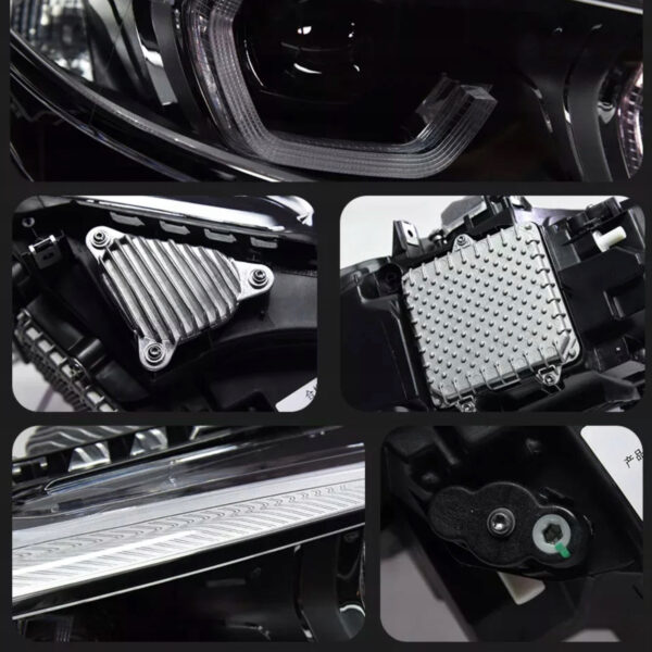 Reflektory LED do BMW F22 Seria 2 (2014-2019) Xenon do LED – Styl LCI z Angel Eyes - obrazek 2