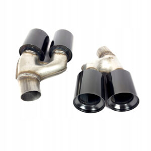 Końcówki Wydechu BMW G30/G31 M5 Styl – Czarny Połysk, Podwójne, LCI 2021+ - obrazek 2