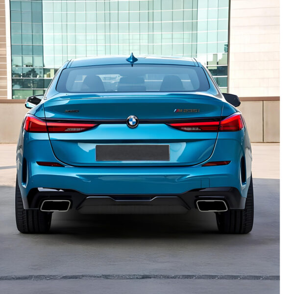 Dyfuzor Tylny BMW F44 M235i Style Czarny Połysk z Końcówkami Wydechu Srebrnymi - obrazek 5