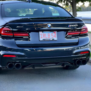 Końcówki Wydechu BMW G30 M5 Styl Czarny Połysk, Podwójne PRE-LCI 2017-2020 - obrazek 6
