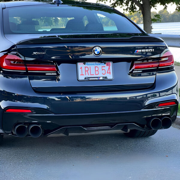 Końcówki Wydechu BMW G30 M5 Styl Czarny Połysk, Podwójne PRE-LCI 2017-2020 - obrazek 6