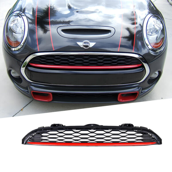 Atrapa grill MINI F55 / F56 / F57 JWC Style 2014–2020 | Czarny połysk | 1:1 zamiennik