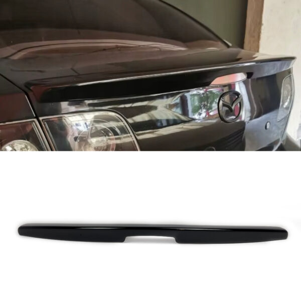 Spoiler na Klapę Bagażnika Mazda 3 I BK (2003-2009) – Styl OEM, Czarny Połysk