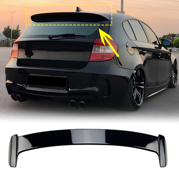 Lotka Spoiler Dachowa BMW Serii 1 E81 / E87 M-Performance Styl Czarny Połysk (2004–2011)