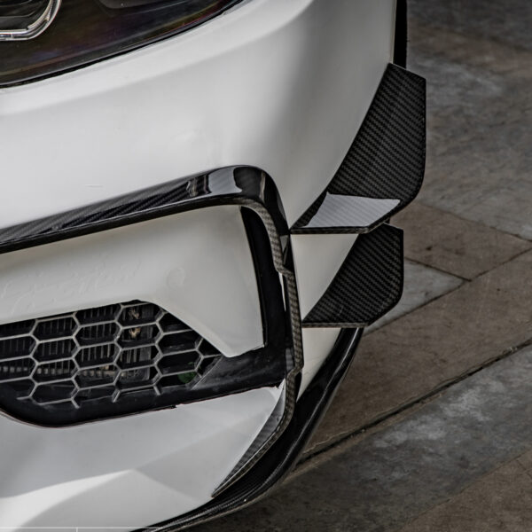 Karbonowe Canardy Dokładki Przód BMW M2 F87C SQ Style - obrazek 4