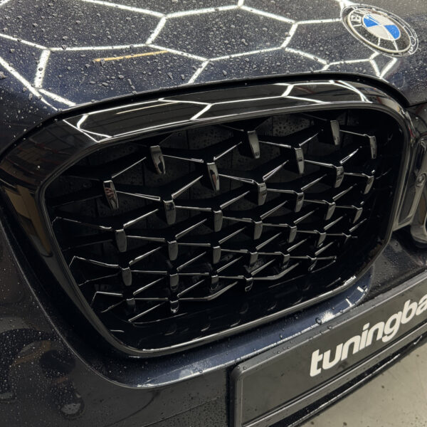 Atrapa Nerki Grill BMW X3/X4 G01/G02 LCI BLACK DIAMOND + CZARNA RAMKA (2021–ON) - obrazek 4