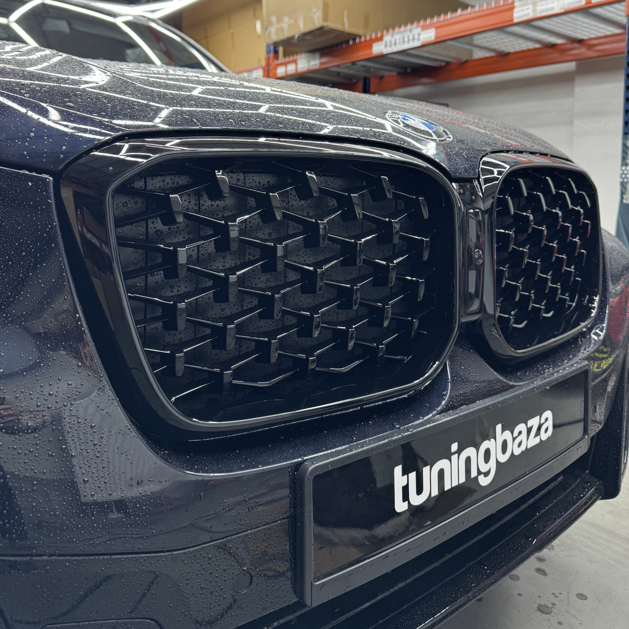 Atrapa Nerki Grill BMW X3/X4 G01/G02 LCI BLACK DIAMOND + CZARNA RAMKA (2021–ON) - obrazek 6