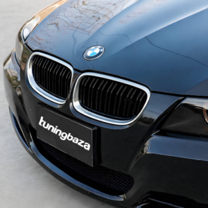 Atrapa Nerki BMW Seria 3 E90 / E91 LCI (2008–2012) Czarny połysk + Chromowana ramka - obrazek 4