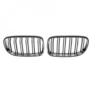 Atrapa nerki BMW Seria 3 E90 / E91 LCI (2008–2012) Czarny połysk + Chromowana ramka - obrazek 4