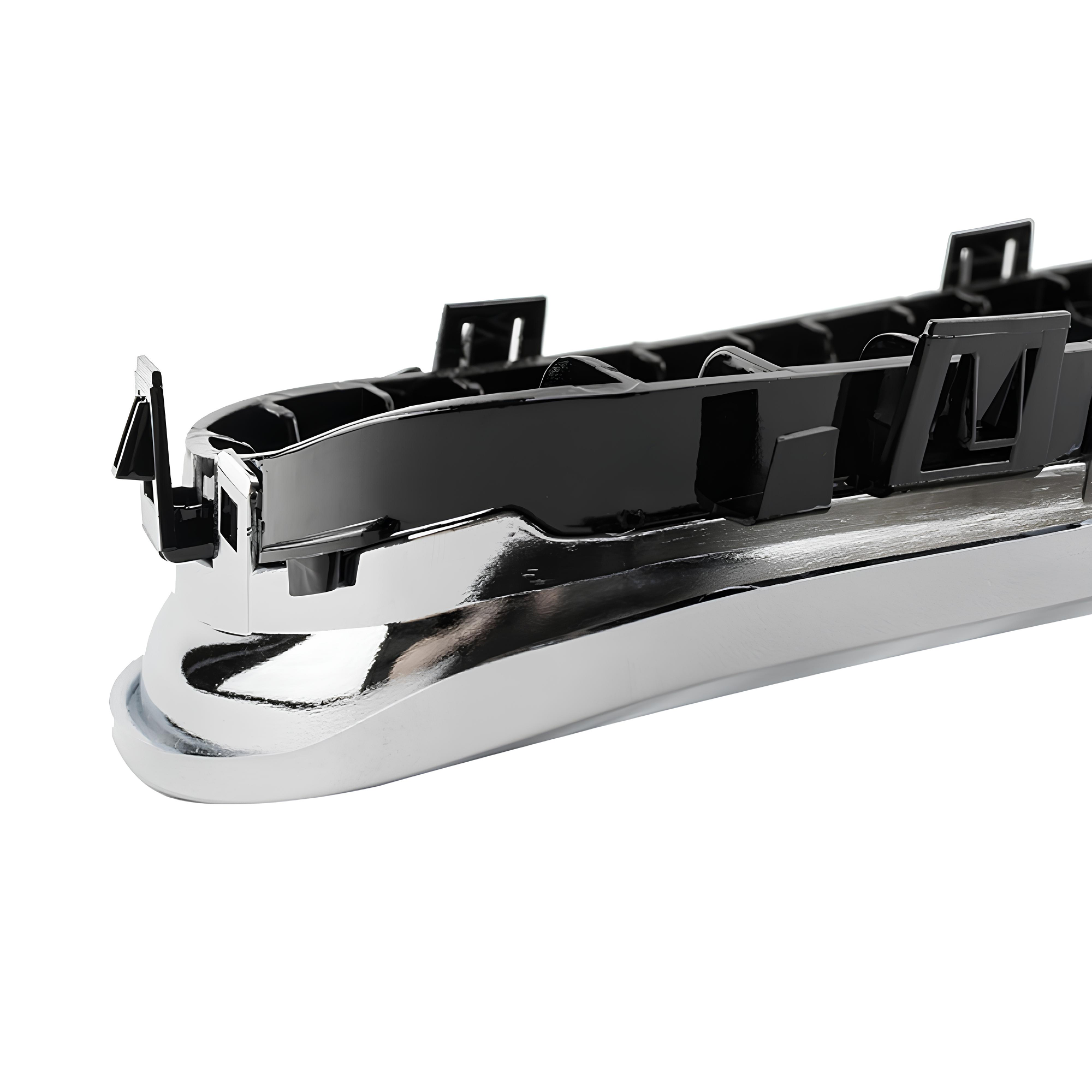 Atrapa Nerki BMW Seria 3 E90 / E91 LCI (2008–2012) Czarny połysk + Chromowana ramka - obrazek 5