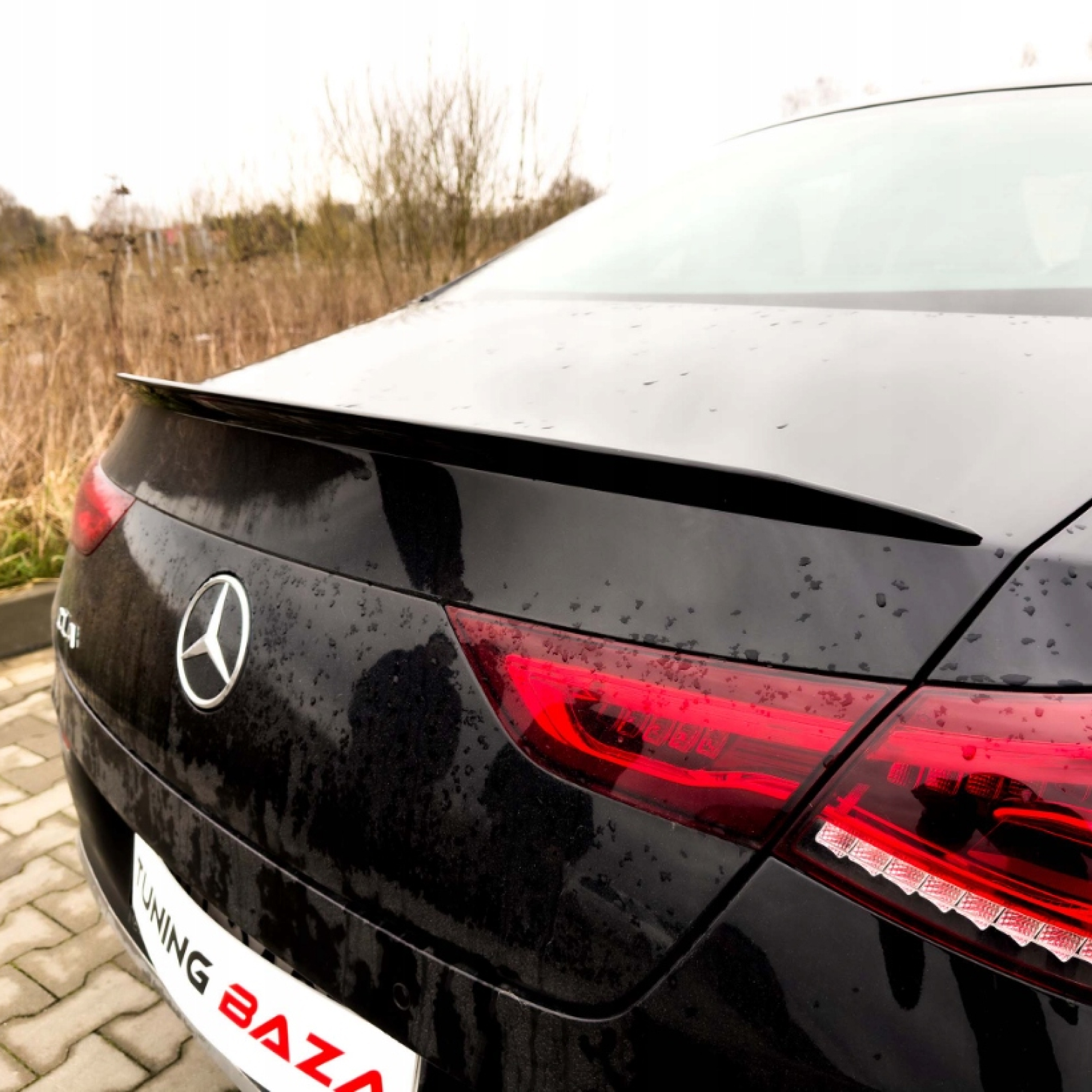 Spoiler na klapę bagażnika Mercedes CLA W118 C118 AMG Style Czarny Połysk - obrazek 2
