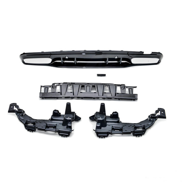 Dyfuzor Tylny Mercedes W205/A205 C63/C43 AMG Czarny Połysk (2015–2021, Przedlift) - obrazek 2