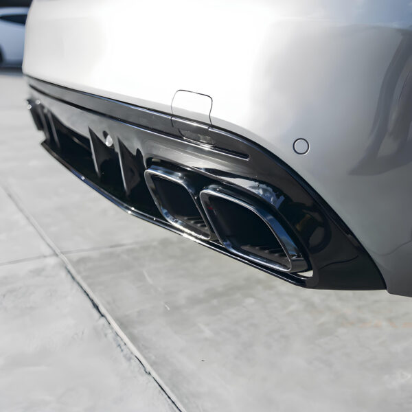 Dyfuzor Tylny Mercedes W205/A205 C63/C43 AMG Czarny Połysk (2015–2021, Przedlift) - obrazek 6