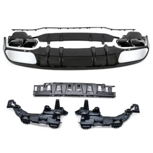 Dyfuzor Tylny Mercedes W205/A205 C63/C43 AMG Czarny Połysk (2015–2021, Przedlift) - obrazek 8