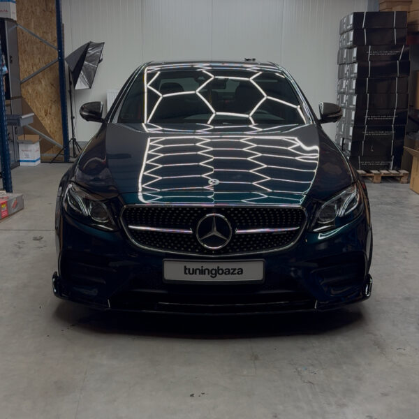 Dokładka Splitter Przód do Mercedes W213 E43 (2016–2019) Przedlift AMG Style – Czarny Połysk - obrazek 8