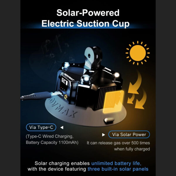 Stabilizator mechaniczny MOVMAX BLADE ARM srebrny z elektryczną przyssawką. - obrazek 3