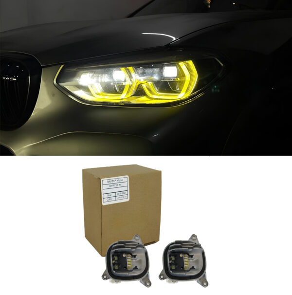 Moduł YELLOW DRL do BMW G01/G02/G08/F97/F98 2017-2021 LED zmiana koloru na żółty