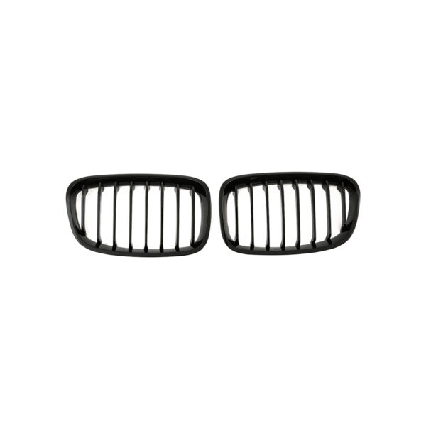Nerki atrapa grill F20 BMW 1 SERIES CZARNY POŁYSK 1 ŻEBRO 2012–2015 - obrazek 2