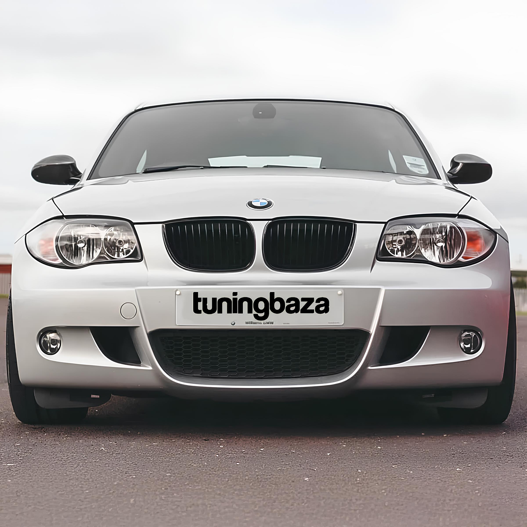 Atrapa Nerki Grill E87 BMW CZARNY POŁYSK 1 ŻEBRO 1 SERIES (2004–2007) PRE-LCI - obrazek 5