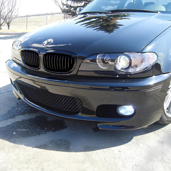Atrapa Grill BMW Seria 3 E46 Coupe LCI (2002–2005) | Czarny Połysk | 1 Żebro - obrazek 7