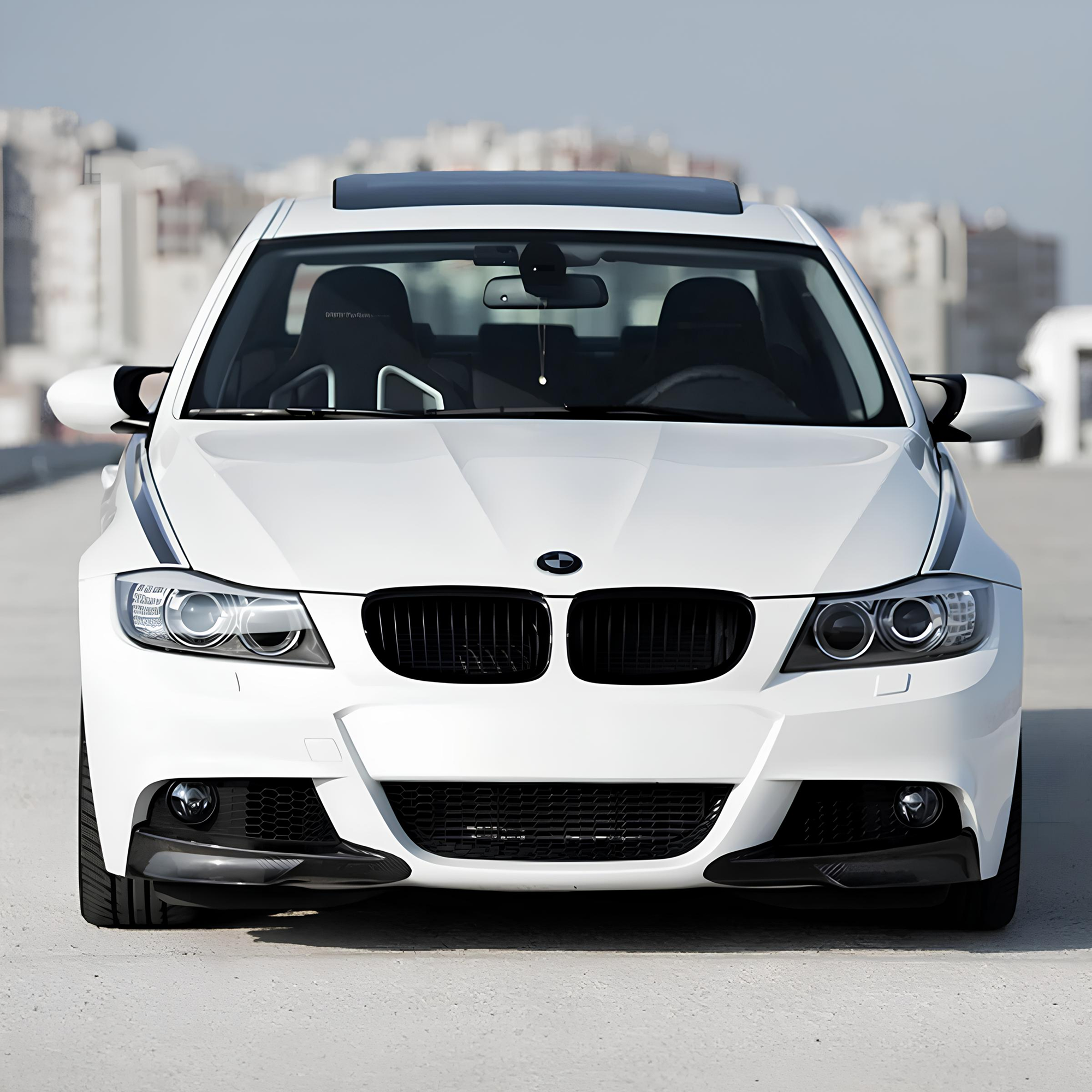 Atrapa Nerki Grill BMW E90 CZARNY POŁYSK 1 ŻEBRO (2008–2011) LCI 3 SERIES - obrazek 5
