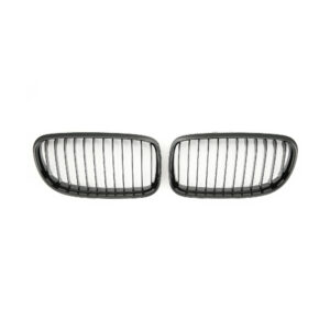 Nerki atrapa grill E90 BMW CZARNY POŁYSK 1 ŻEBRO LCI 3 SERIES 2008–2011 - obrazek 4