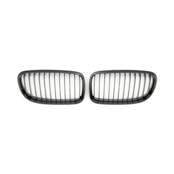 Nerki atrapa grill E90 BMW CZARNY POŁYSK 1 ŻEBRO LCI 3 SERIES 2008–2011 - obrazek 4